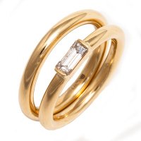 Diamond Baguette Wedding Set